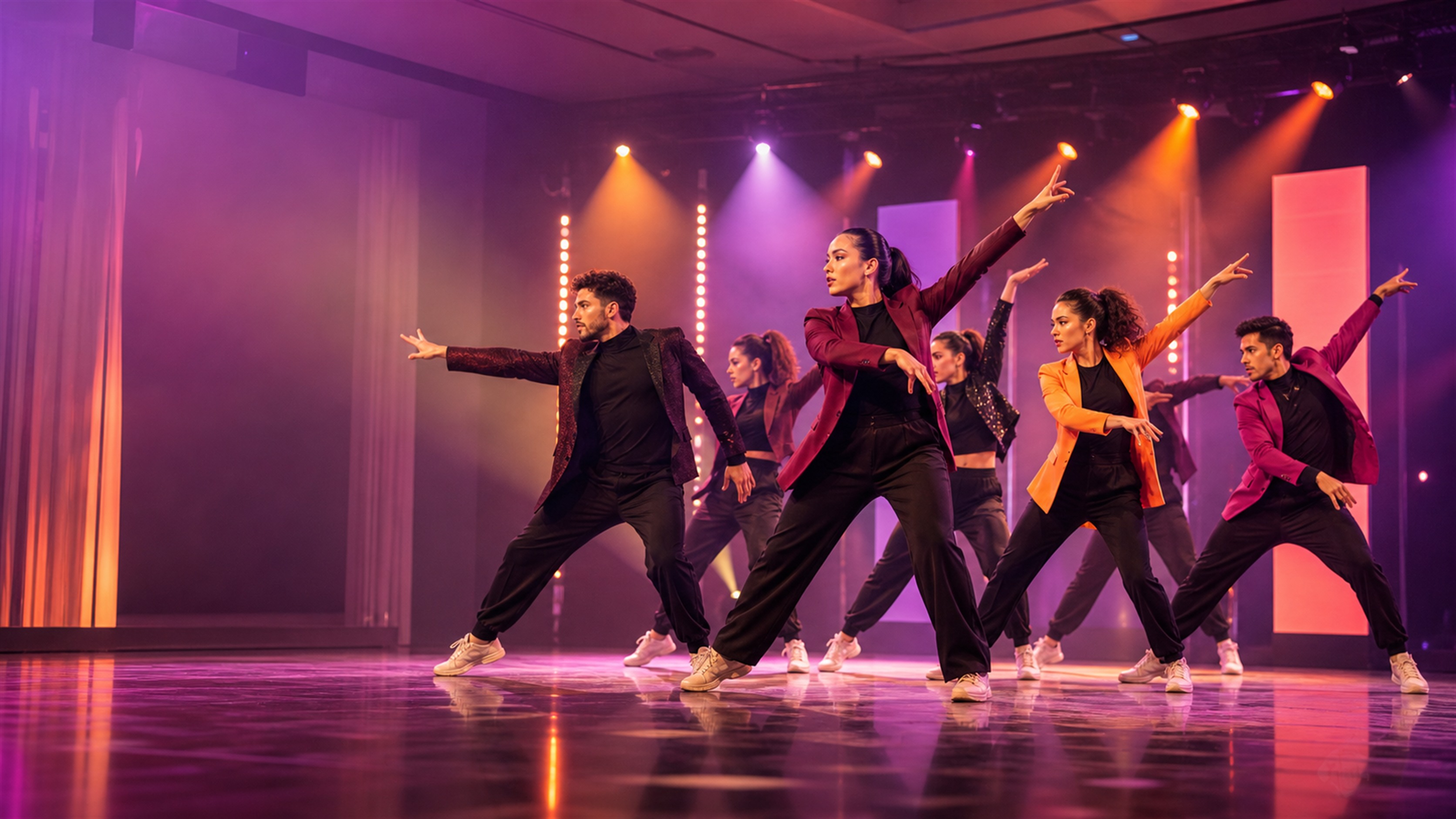 Танцов екип на Born2Dance Studio на сцена